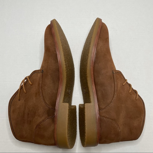 Mens Chukka Boots Linkside Brown Suede 7.5M New - Picture 5 of 10